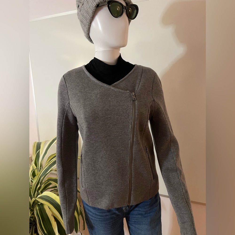 LOFT Grey Sweater Jacket, Size Medium, New with Tags
